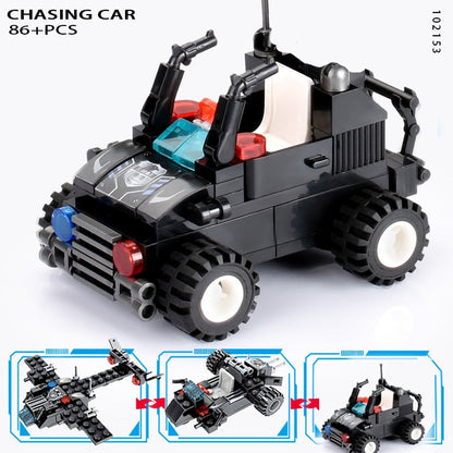 8pcs/lot 695Pcs City Police SWAT Building Blocks