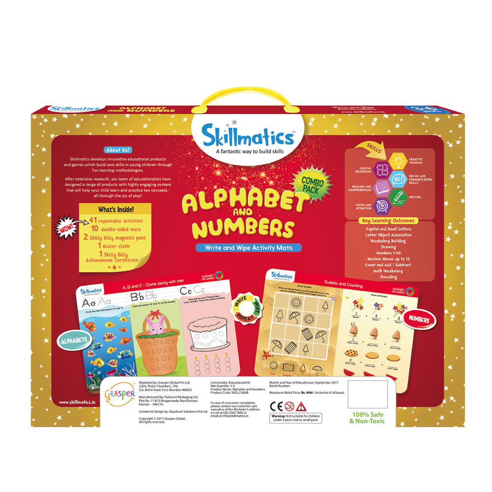 Skillmatics Alphabet And Numbers - Learning Milestone for