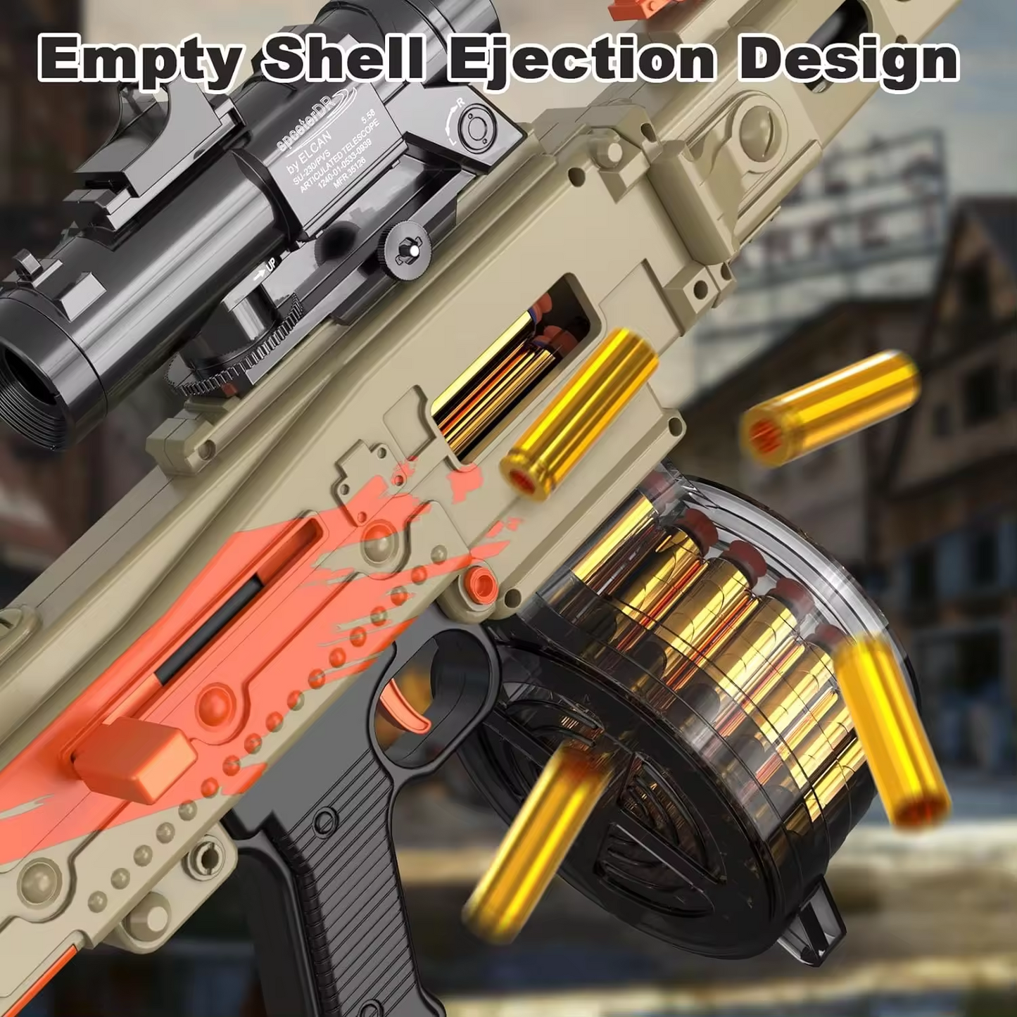 Automatic Soft Electric Shell Ejecting Foam Blasters for Kids
