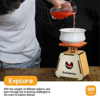 Skillmatics Buildables Weighing Machine - Kids Build Meaningful STEM